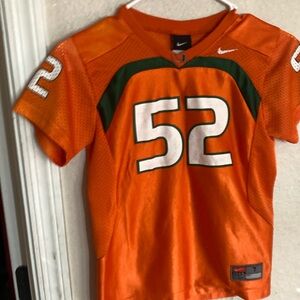 NCAA Nike Authentic  Youth Football Jersey - #52 - Size 7 Boys